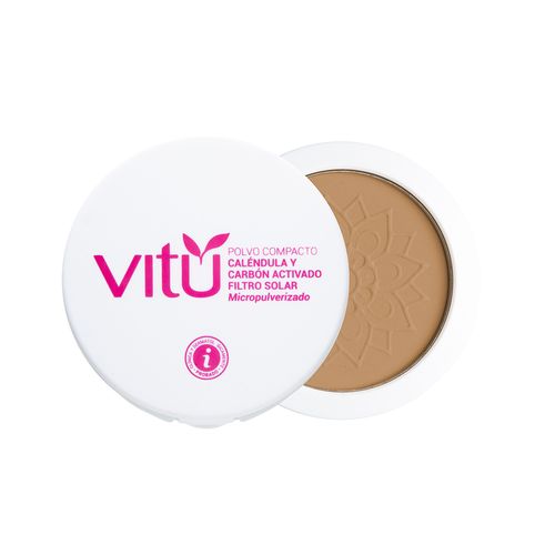 Polvo Vitú Calendula Espejo Tono 4 Castaña 12gr