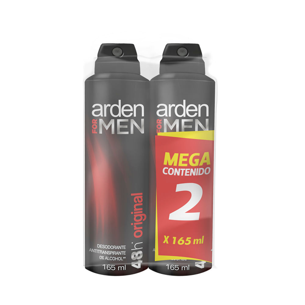 Promoción Arden For Men Original Aerosol 165ml X2 uds.