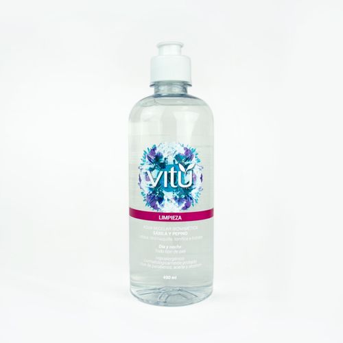 Desmaquillante Vitú Agua Micelar Pepino Y Sabila 490ml