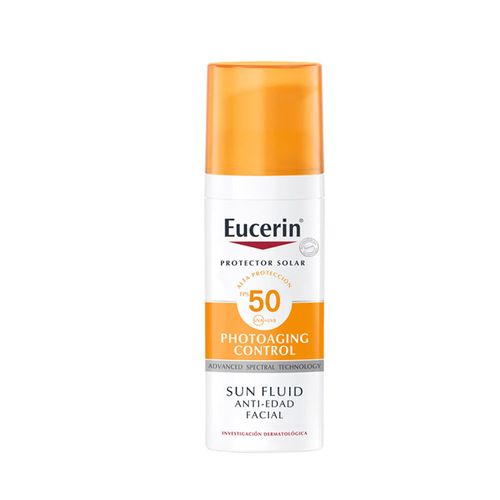 Euc Solar Sun Fluid Anti Edad Facial Spf 50+ X 50 Ml