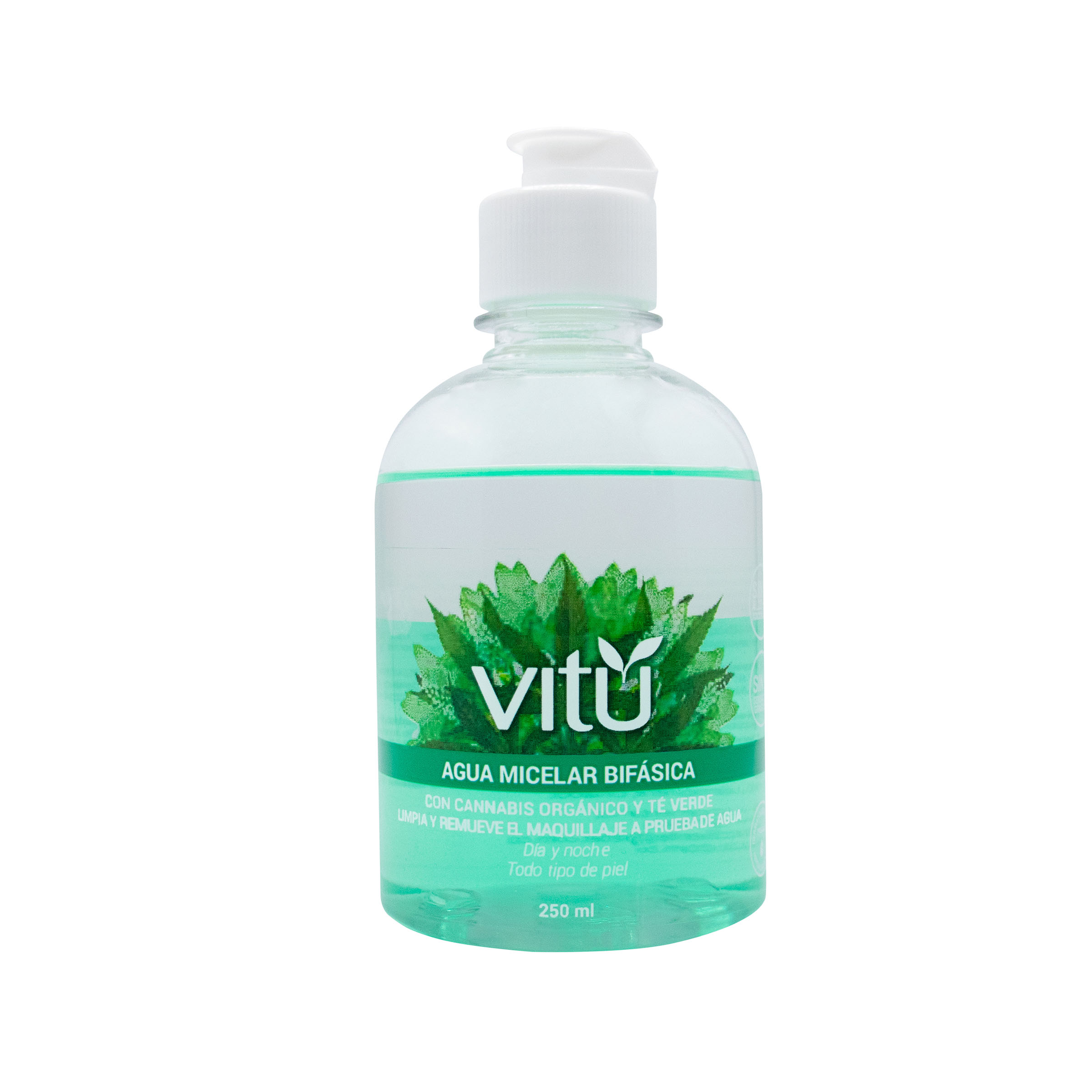 Desmaquillante Vitú Agua Micelar Bifásica A Prueba De Agua