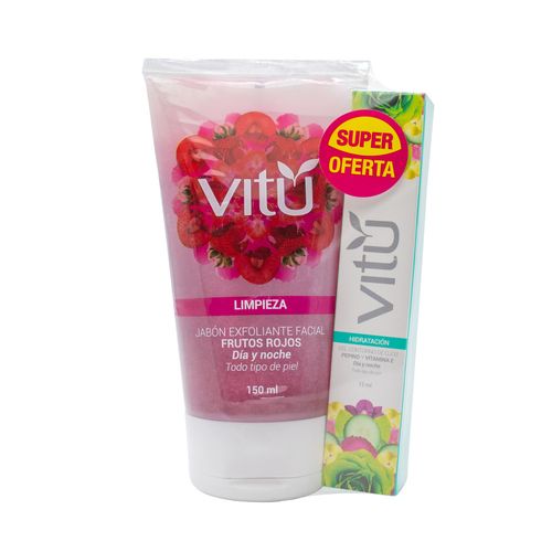 Promoción Vitú Exfoliante Frutos Rojos + Contorno De Ojos