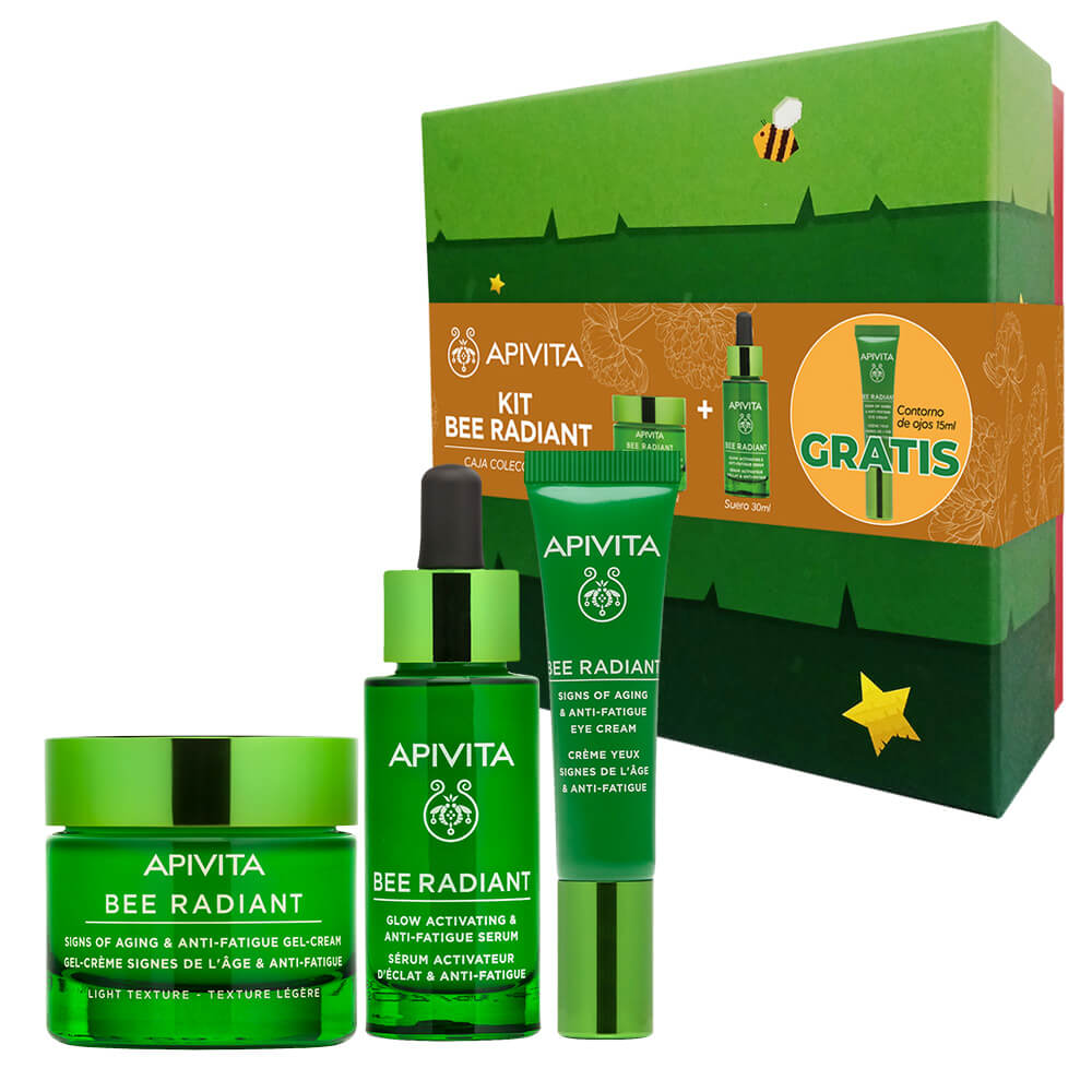 Apivita Kit Bee Radiant Gel-Crema + Suero Gratis Bee Radiant Contorno