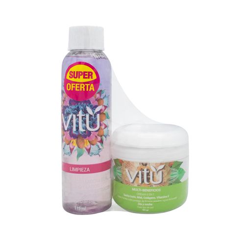 Promoción Vitú Crema 6 En 1 + Desamquillante Dual X2 uds.