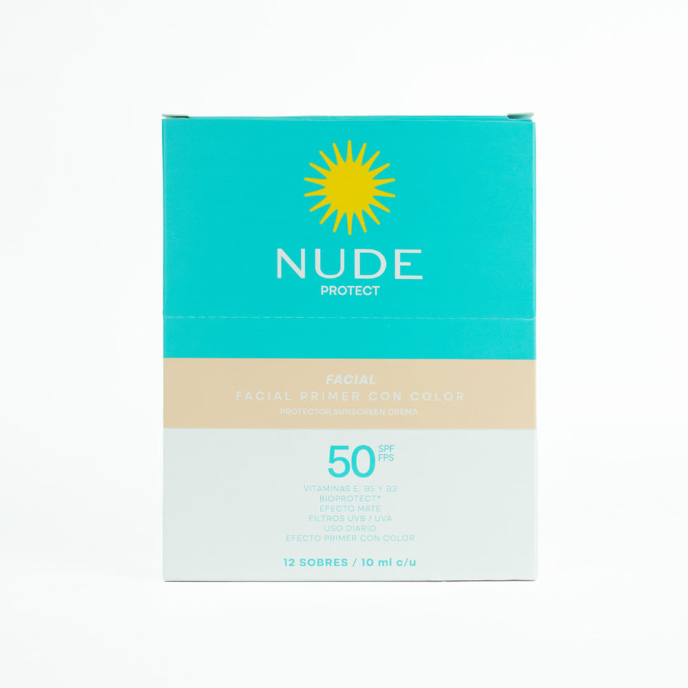 Protector Solar Nudedisplay Color Spf50 10ml 12un