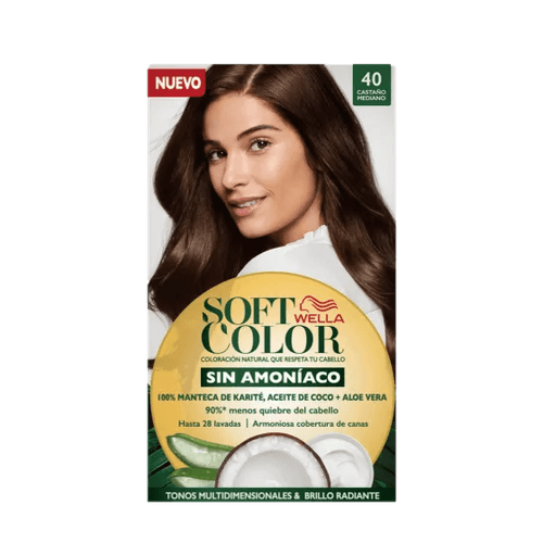 Tintura Soft Color Semi-Permanente Castaño Mediano 40